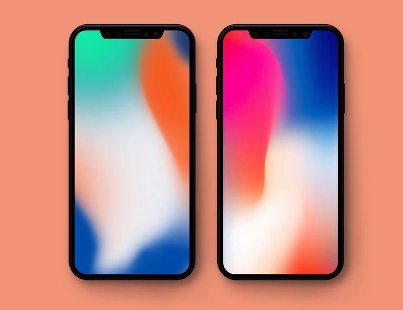 Papéis de parede publicitários emblemáticos do iPhone X