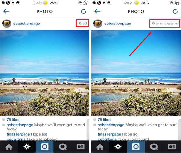 Como visualizar a data e hora exata de fotos e vídeos no Instagram